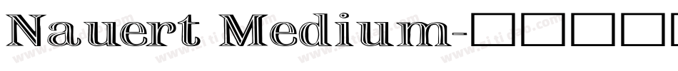 Nauert Medium字体转换